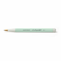 Rotating grip ballpoint pen light green