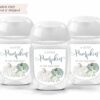 fall themed sanitizer favor labels